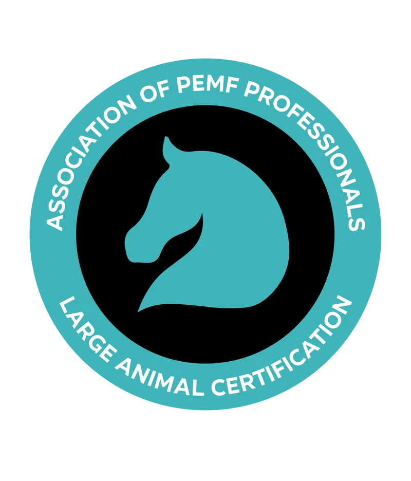 Large Animal Certification Badge awarded by the Association of PEMF Professionals